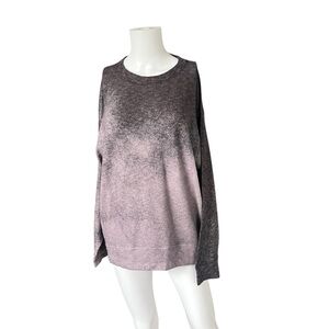 Nally & Millie Sweater Purple Speckled Ombre Soft Knit Womens Size S/M